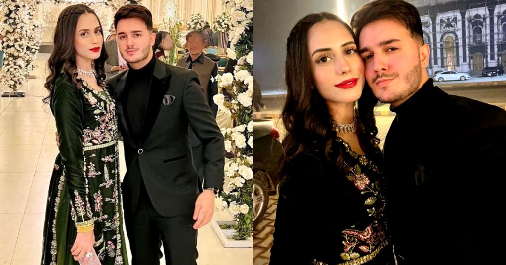 Shahveer Jafry And Ayesha Beig Spotted At A Wedding