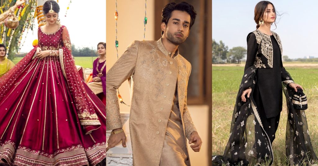 Faiza Saqlain Stitched Wedding Collection Featuring Sajal Aly And Bilal Abbas