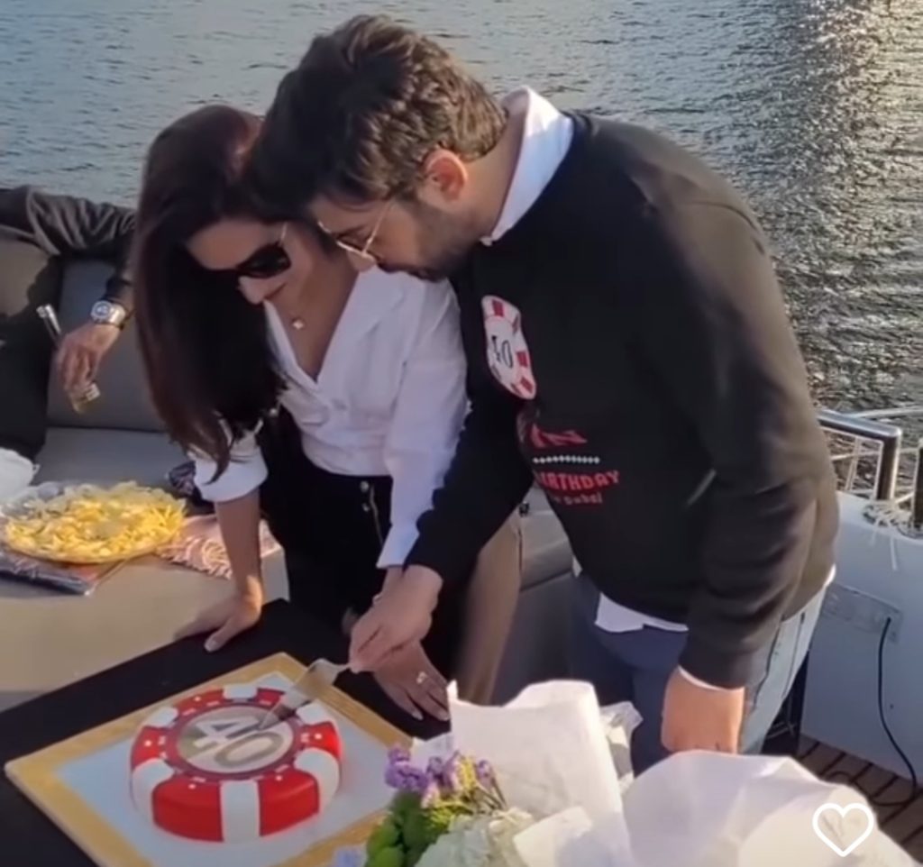 Fawad Khan Cuts His 40th Birthday Cake With Friends In Dubai
