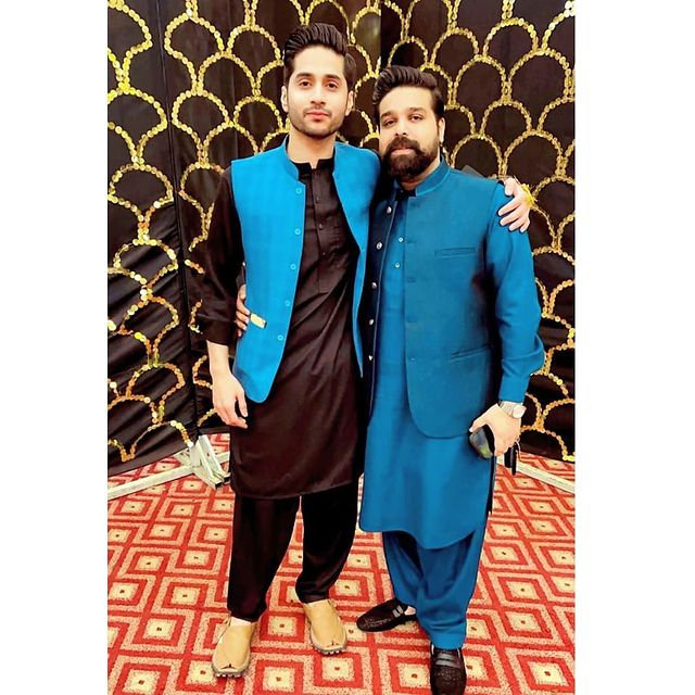 Imran Ashraf With Wife At His Brother's Wedding