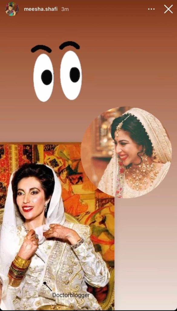 Meesha Shafi Criticized For Stating She Resembles Benazir Bhutto