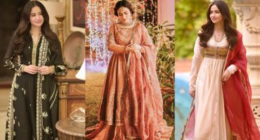 Alluring BTS Clicks Of Sana Javed From The Set Of "Aye Musht-e-Khaak"