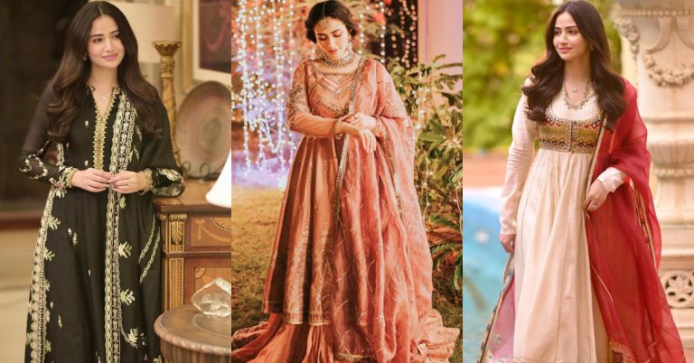 Alluring BTS Clicks Of Sana Javed From The Set Of “Aye Musht-e-Khaak”