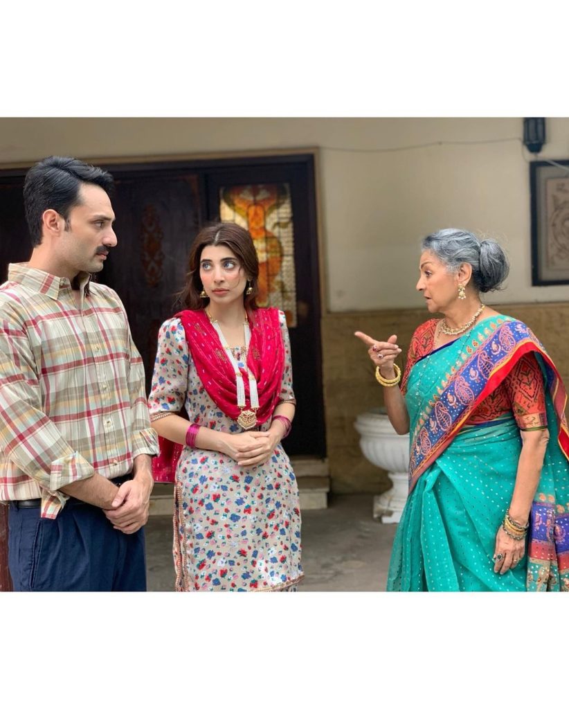 BTS Pictures Of Urwa Hocane From The Set Of Neeli Zinda Hai