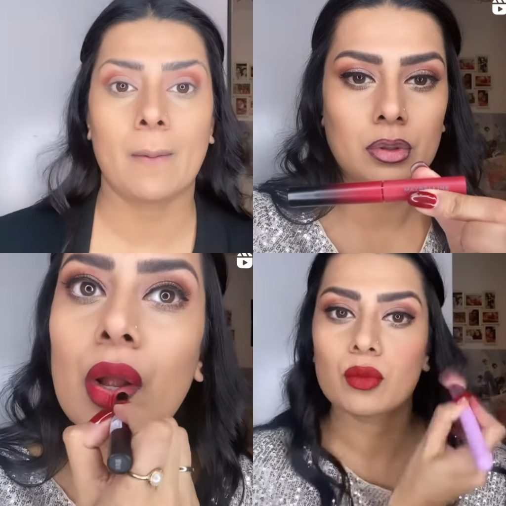 Model Fia's Perfect Makeup Tutorial For Wearing Red Lip Colour