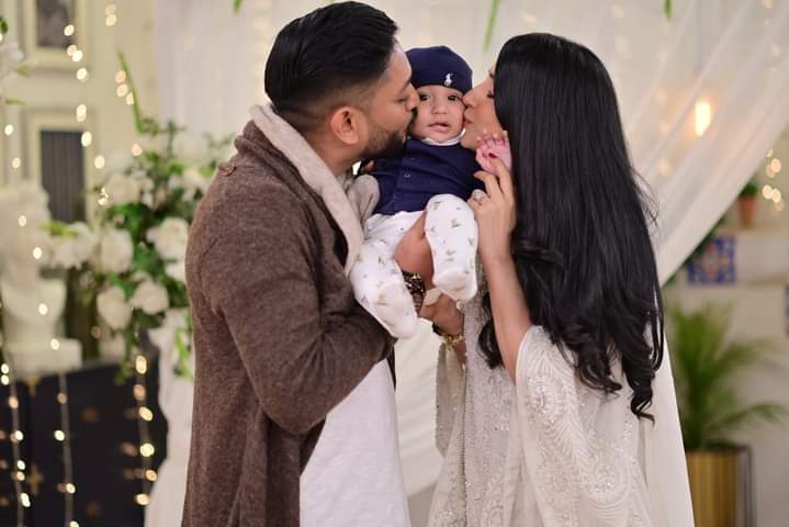 Saniya Shamshad With Her Husband And Son In GMP