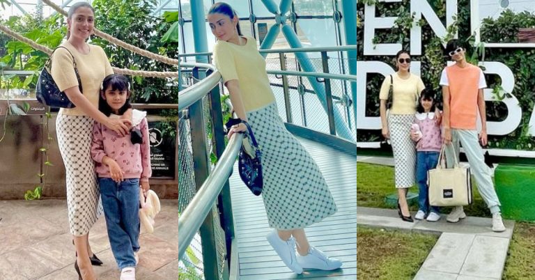 Ayeza Khan Vacationing In Dubai Along With Her Kids