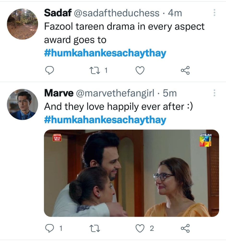 Fans Love Hum Kahan Ke Sachay Thay Ending