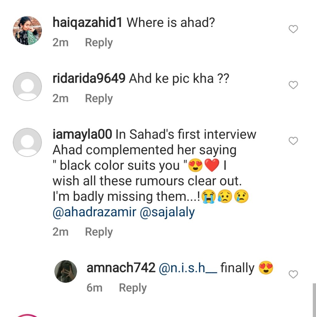 Is Ahad's Absence In Saboor's Mayun Clarifying Rumors of Separation