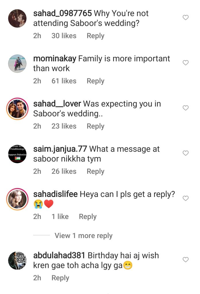 Fans Attack Ahad Raza Mir's Latest Post - Questioning About Sajal