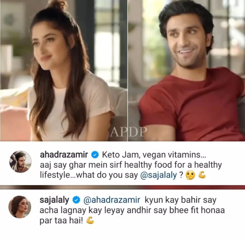 Public reaction on Sajal & Ahad's Recent Instagram Conversation