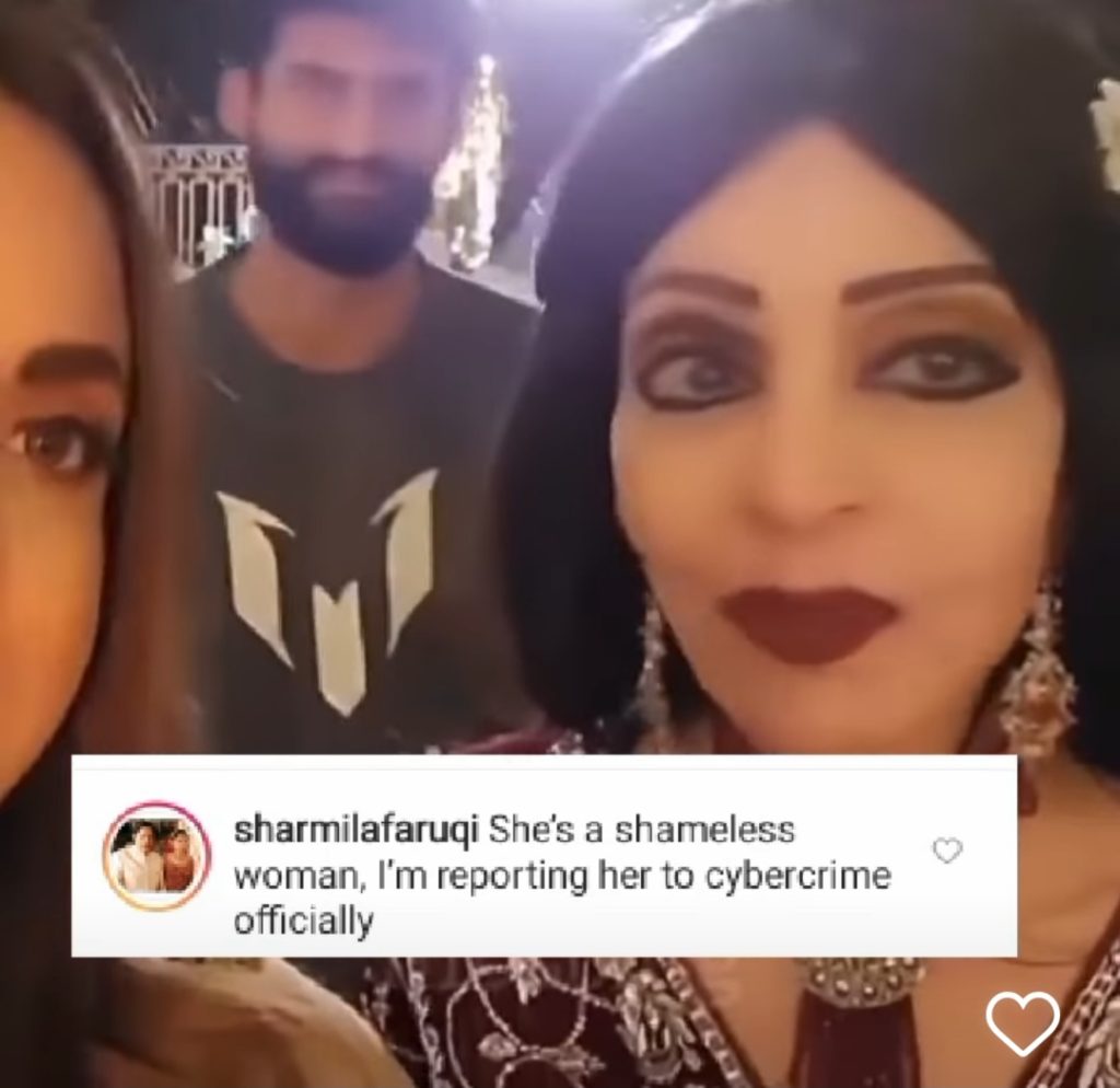 Sharmila Faruqui Unhappy With Nadia Khan’s Viral Video