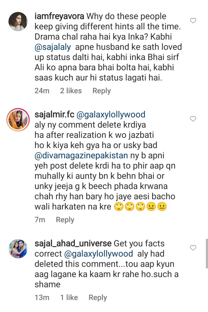 Fans Want Sajal And Ahad to Address their Divorce Rumors