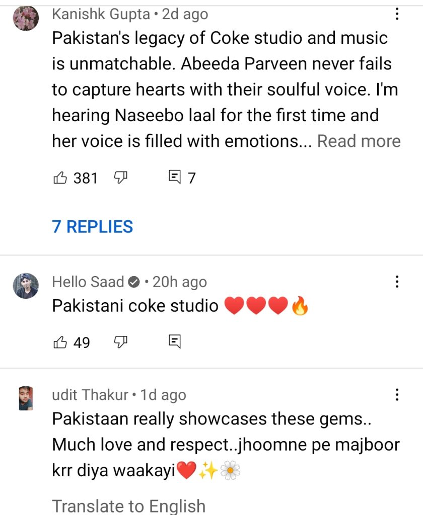 Popular Bollywood Singer Praises Abida Parveen's Tu Jhoom