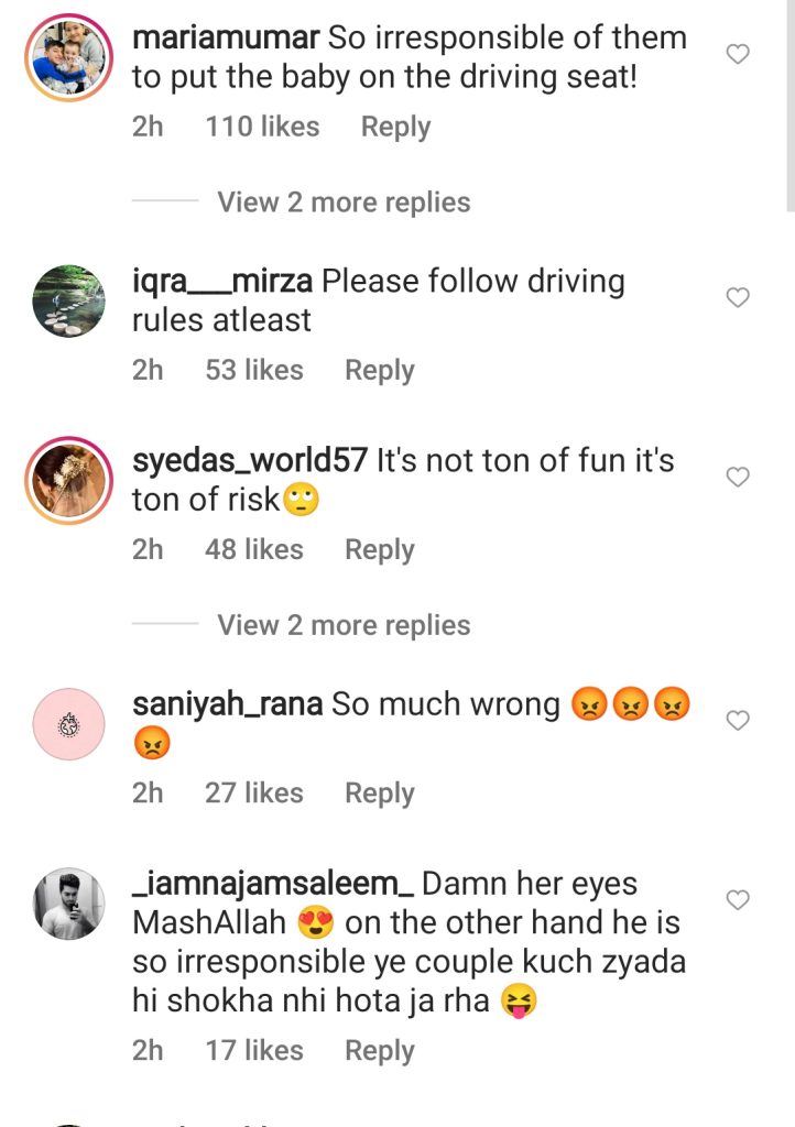 Minal Khan & Ahsan Mohsin Ikram Take Amal Muneeb For Drive