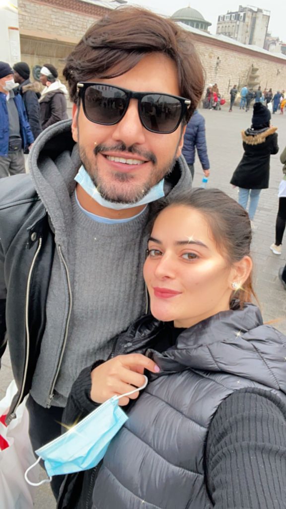 Minal Khan And Ahsan Mohsin Enjoying Vacations In Istanbul - Dazzling Pictures