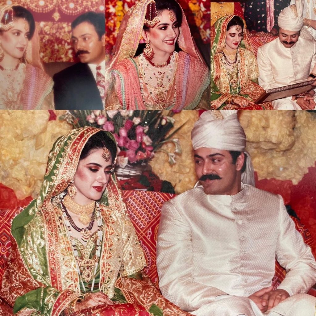 Nauman Ijaz's Wife Shares Throwback Pictures on Her Wedding Anniversary