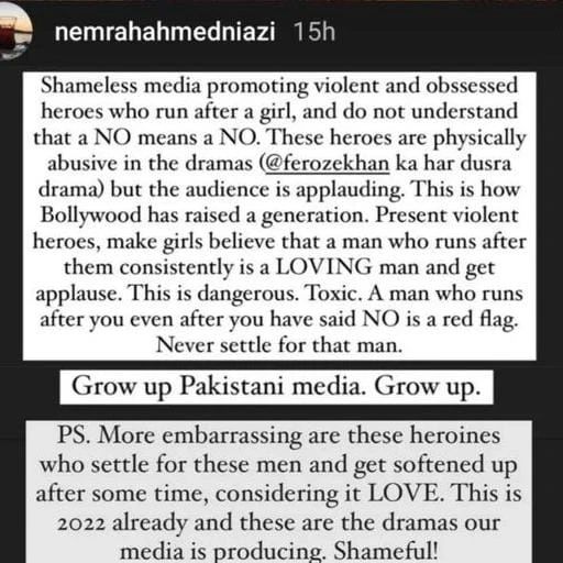 Writer Nemrah Ahmed Bashes Pakistani Media For The Portrayal OF Toxic Men