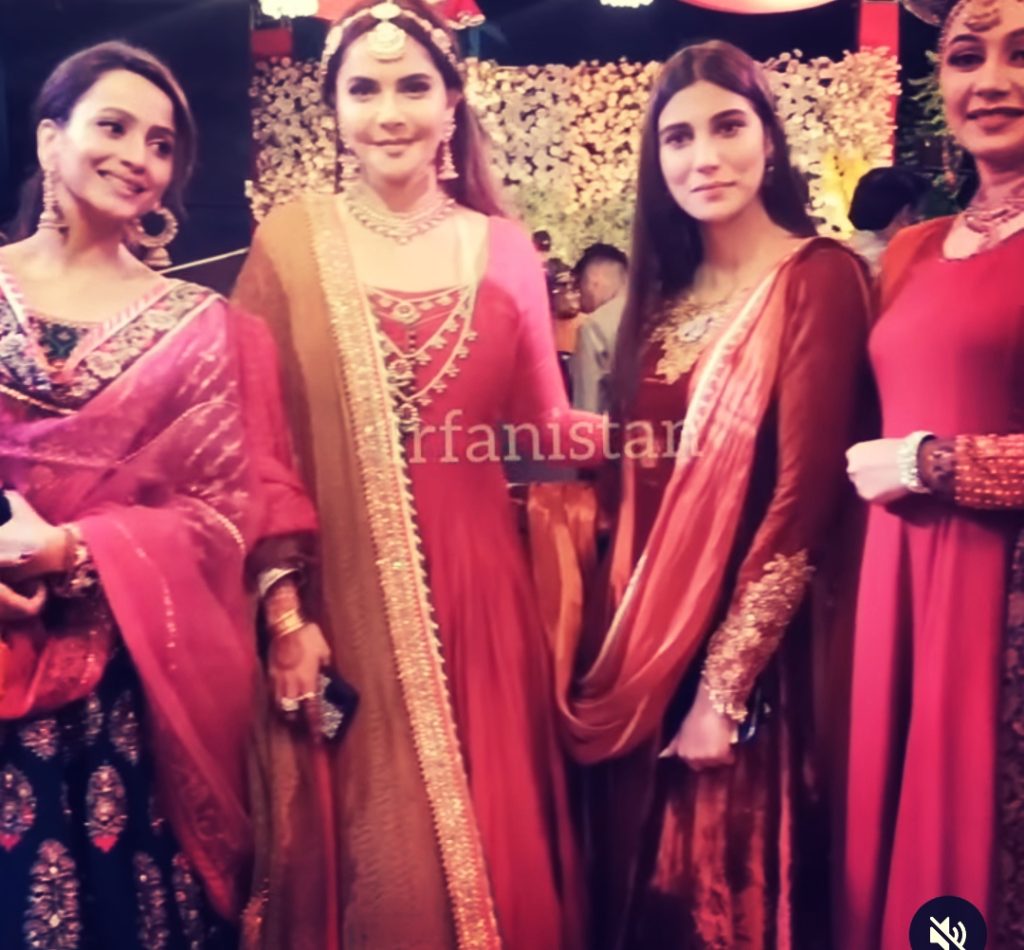 Pictures From Nida Yasir Brother's Mehndi Night