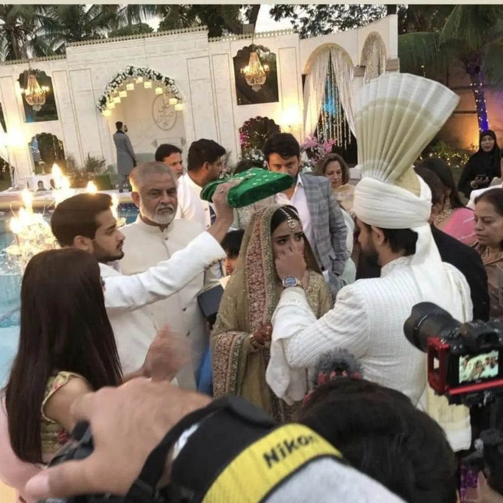 Saboor Aly and Ali Ansari Nikkah Pictures