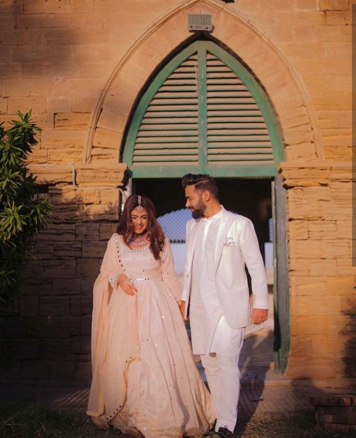 Anamta Qureshi Stuns In White Alongside Husband