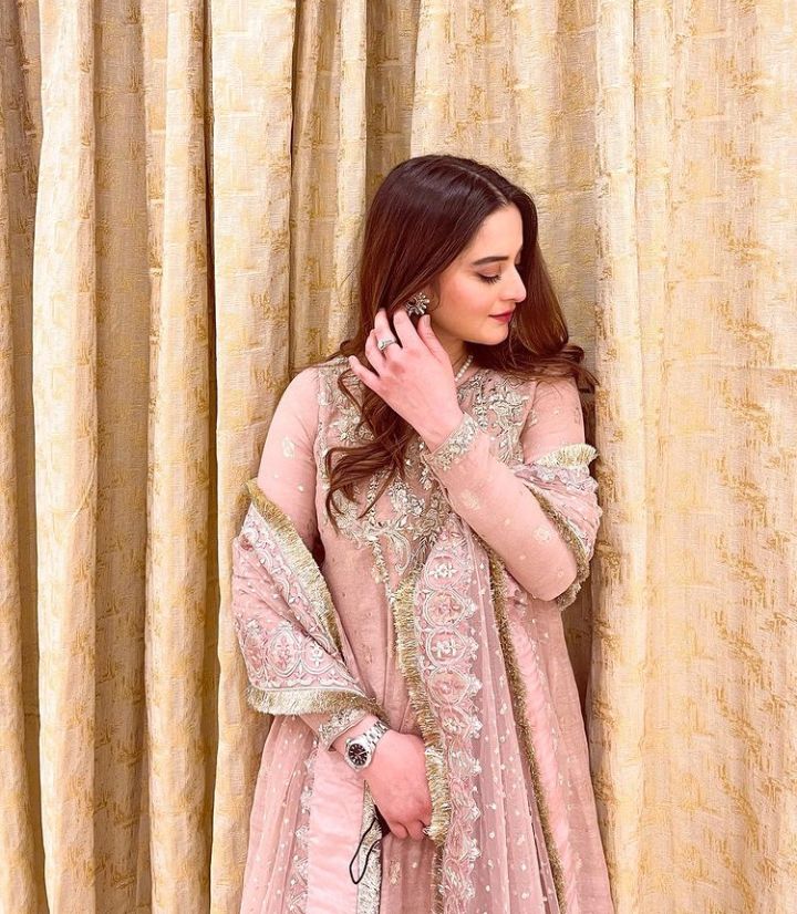 Aiman Khan And Minal Khan At Their Cousin's Wedding