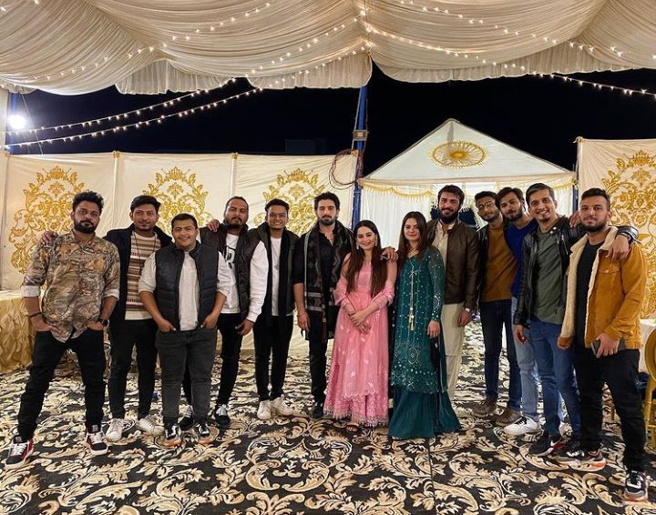 Aiman Khan And Minal Khan At Their Cousin's Wedding