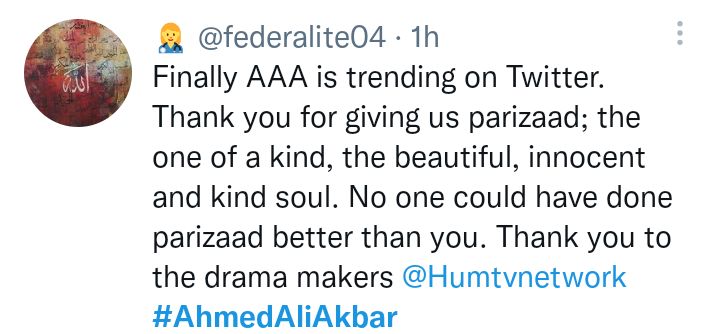 Ahmed Ali Akbar Top Trends On Twitter For Parizaad