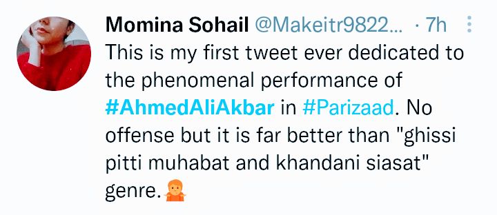 Ahmed Ali Akbar Top Trends On Twitter For Parizaad