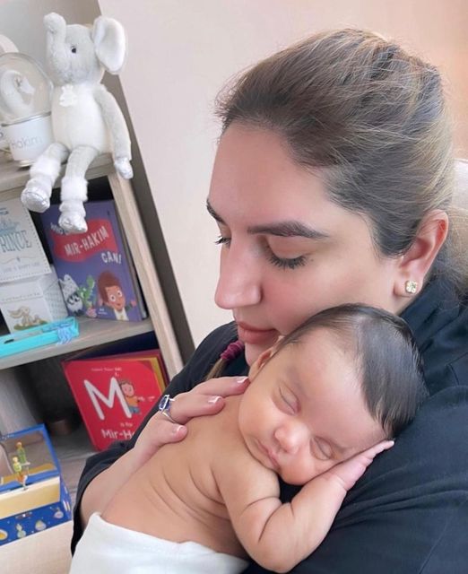 Bakhtawar Celebrates Three Months of Son Mir Hakim