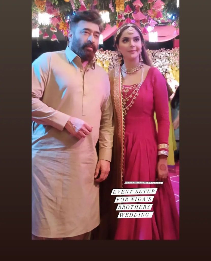 Nida Yasir and Yasir Nawaz Pictures from Recent Weddings