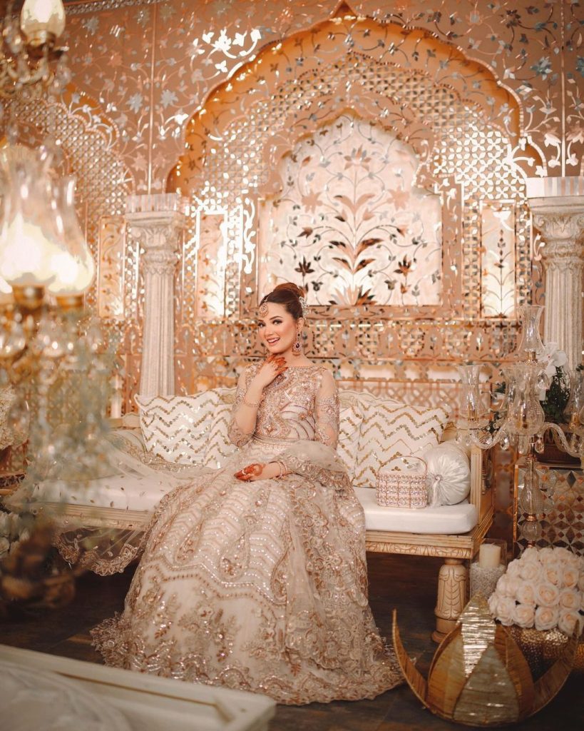 Rabeeca Khan Dons Perfect Off White & Gold Embellished Outfit