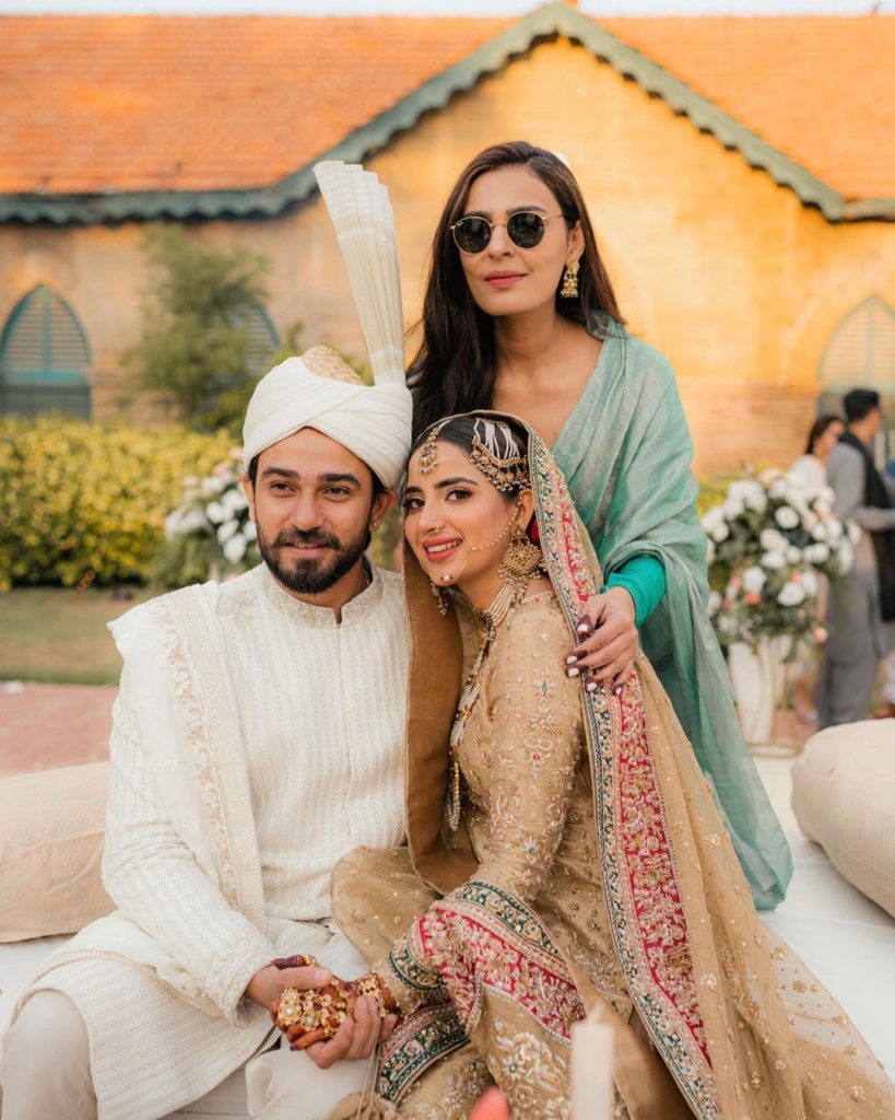 Sadia Ghaffar Shares Adorable Pictures With Daughter From Saboor's Wedding