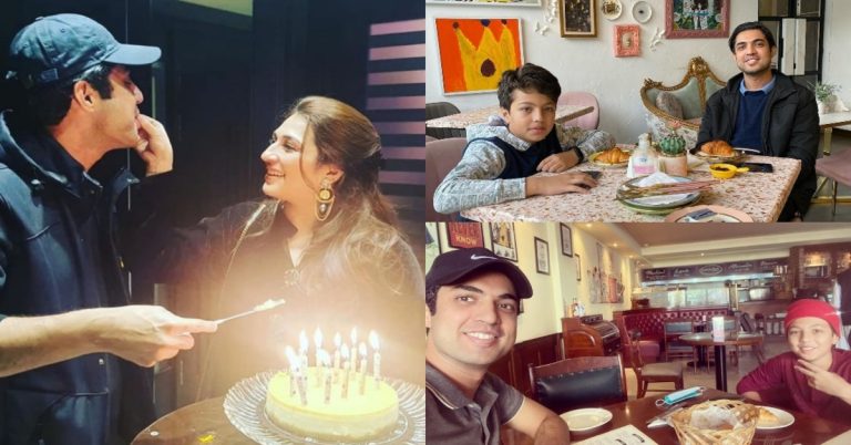 Iqrar Ul Hassan & Qurat ul Ain Iqrar Beautiful Family Pictures
