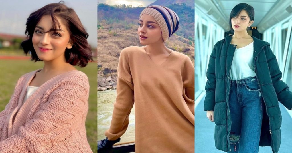 Alizeh Shah Pictures in Cozy Winter Outfits