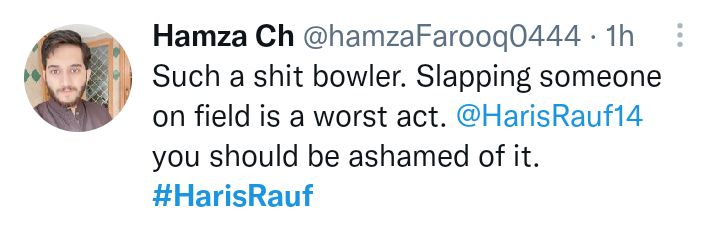 Haris Rauf Under Fire For Slapping Fellow Player Kamran Ghulam