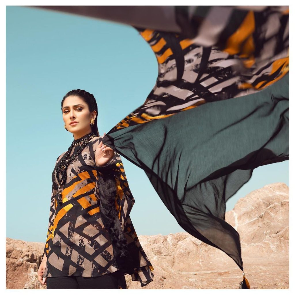 Sohaye Spring 2022 Collection Features Ayeza Khan