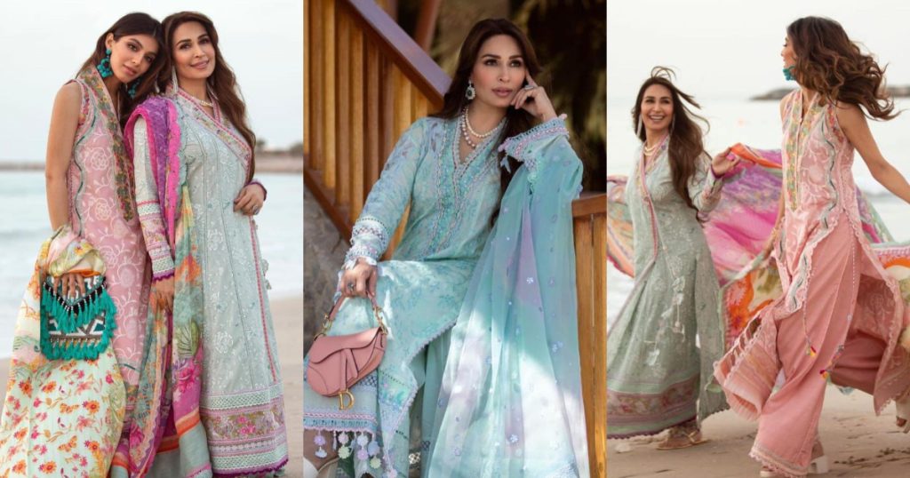 Reema Khan Dazzles In Farah Talib Aziz Lawn 2022