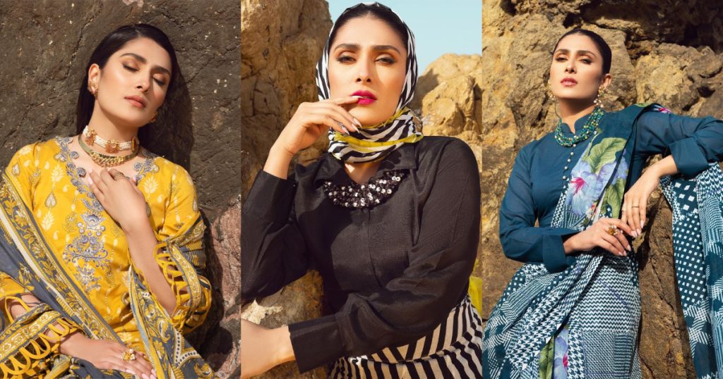 Sohaye Spring 2022 Collection Features Ayeza Khan