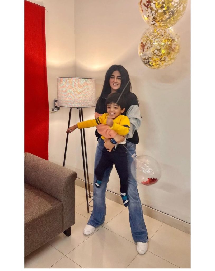 Fatima Sohail Latest Pictures with Son