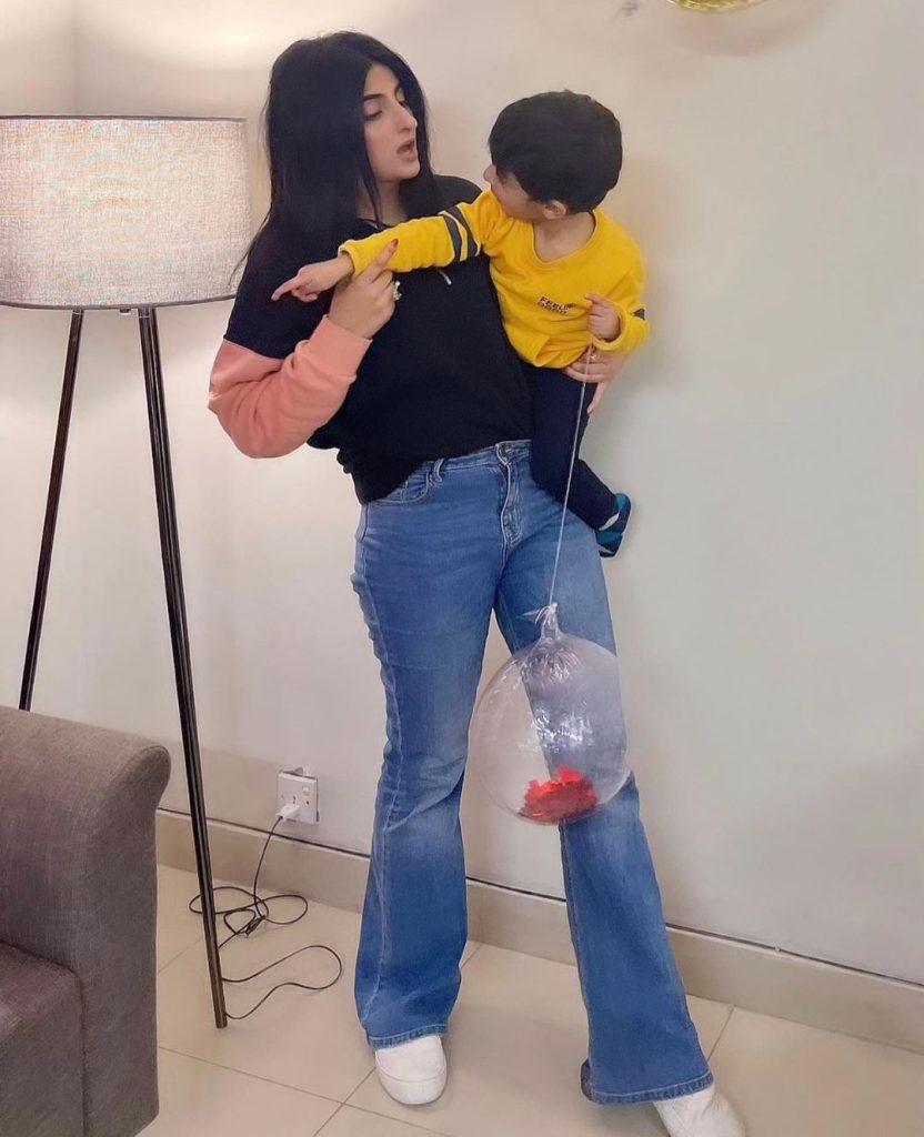 Fatima Sohail Latest Pictures with Son