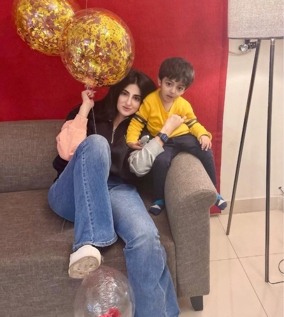 Fatima Sohail Latest Pictures with Son