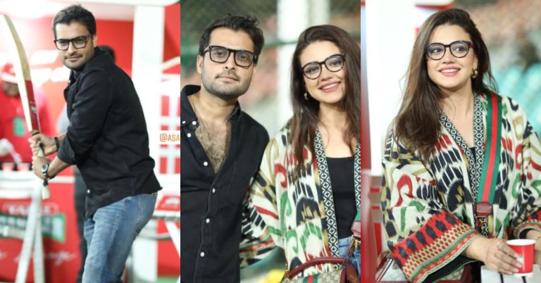 Zara Noor Abbas And Asad Siddiqui At PSL 7 Match
