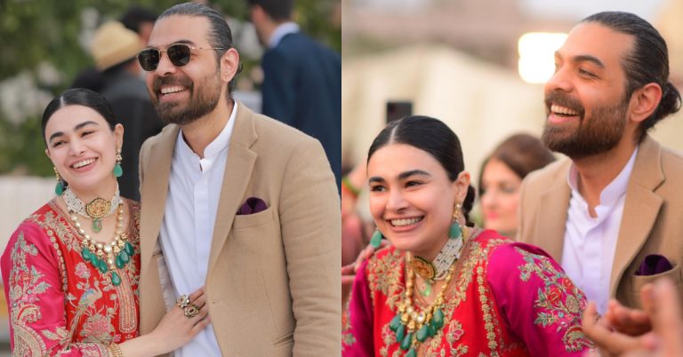 Saheefa Jabbar With Her Husband At A Wedding Event – Adorable Clicks