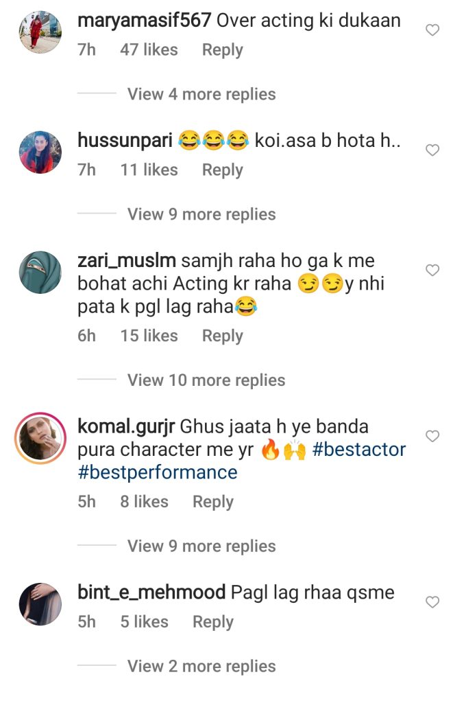 Fans Criticize Feroze Khan's Overacting in Aye Musht E Khaak's Viral Scene