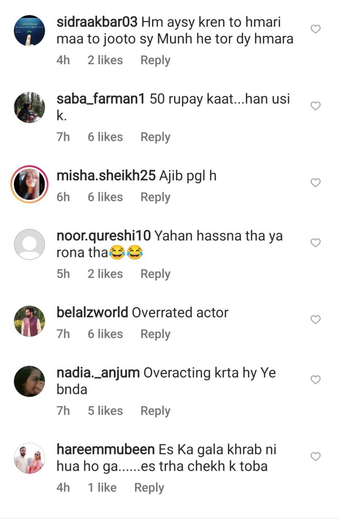 Fans Criticize Feroze Khan's Overacting in Aye Musht E Khaak's Viral Scene