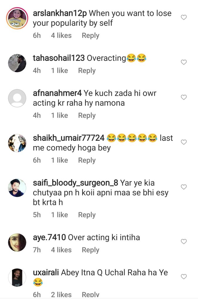 Fans Criticize Feroze Khan's Overacting in Aye Musht E Khaak's Viral Scene