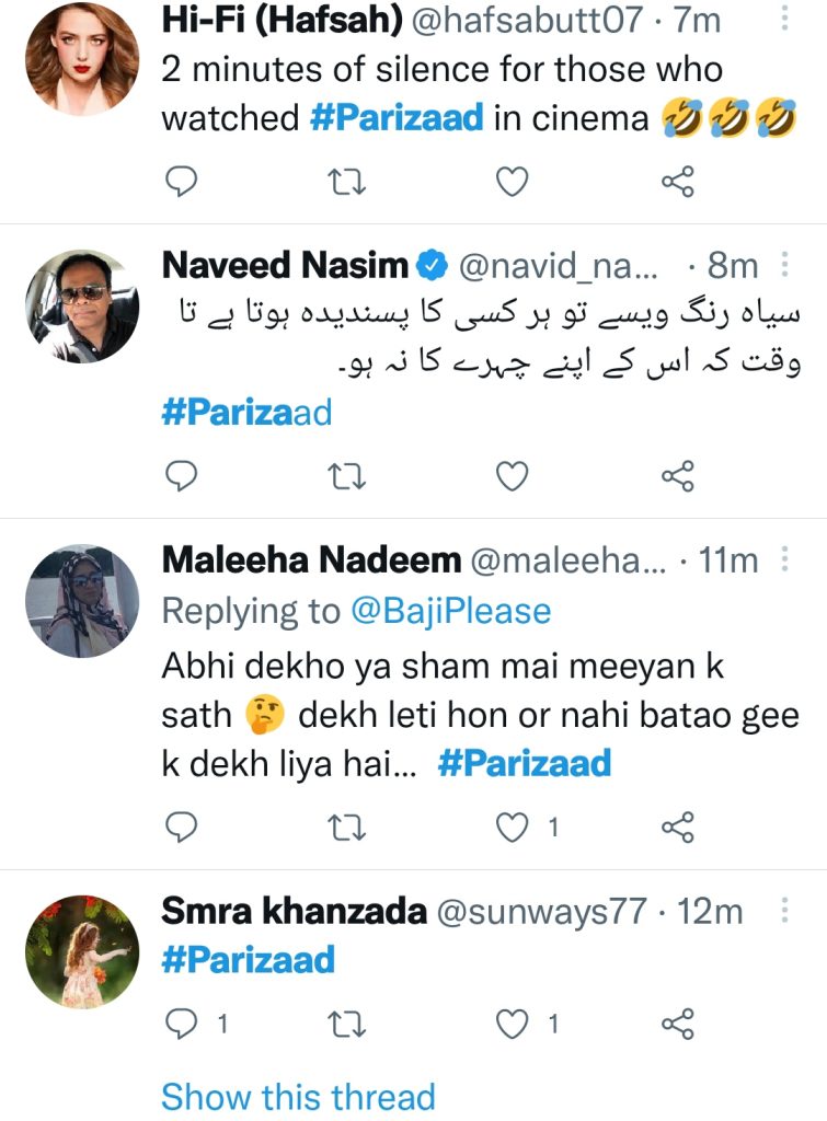 Parizaad Drama Last Episode Public Reaction