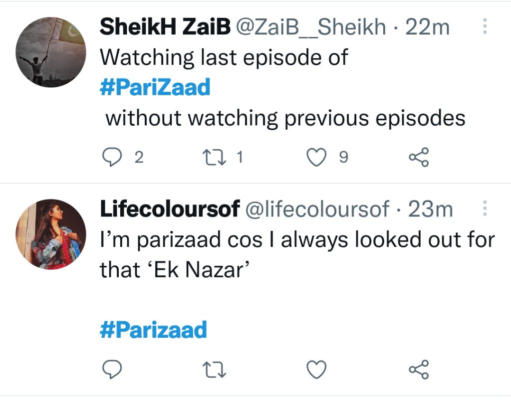 Parizaad Drama Last Episode Public Reaction