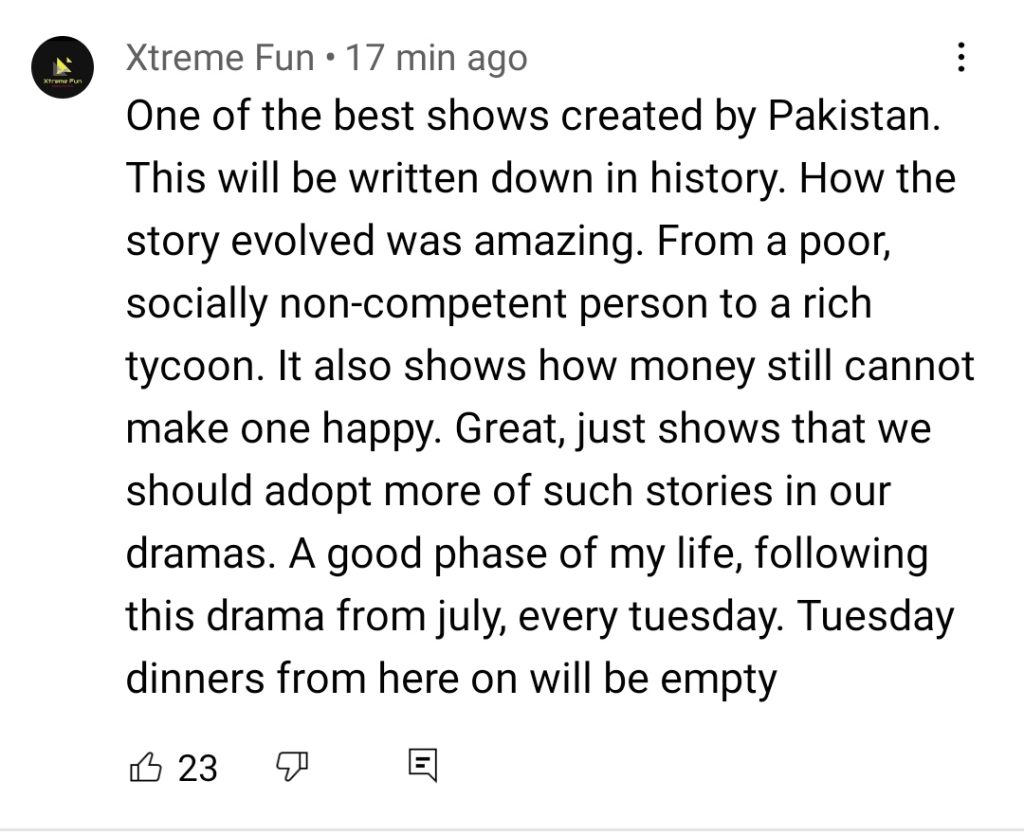 Parizaad Drama Last Episode Public Reaction